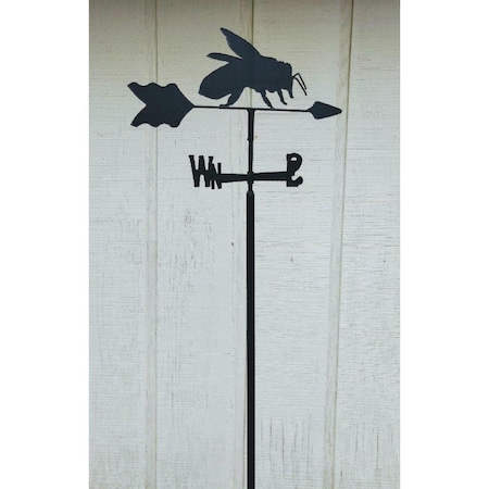 The Lazy Scroll Honey Bee Garden Mount Weathervane TH330965